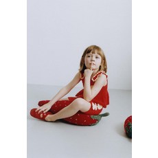 [국내발송] 자라 ZARA 플라워 크로셰 니트 버뮤다 팬츠 - 레드