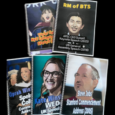 유명연사 연설문 스피치 필사하기 좋은책 노트 성인 영어 학습지, 알쉬영쌤, 2. 스티브 잡스(DAY 20 완성)