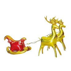 대형 크리스마스 풍선 만화 스탠딩 사진 소품 정원 실내 실외 신년 파티 장식, 1개, 3. Gold L