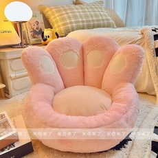 貓爪坐墊 懶人沙發 榻榻米 臥室 居家 飄窗 地毯 辦公室 久坐 L 0 4, 1個, 櫻花粉色貓爪坐墊,45*40*12cm【小號兒童款】