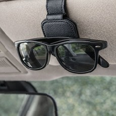 차량용 안경 클립 썬글라스 선글라스 거치대 걸이 선바이저 홀더, 블랙, 1개