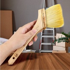 부드러운 수성 페인트붓 니스붓 도배풀솔 미장솔 막붓 부자재 48mm, 1개