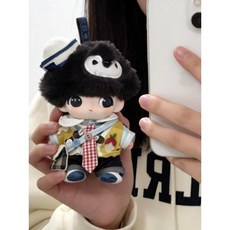 10/15/20cm 인형 가죽 솜깅이 솜인형옷 아이돌 베레모 재킷 귀여운 인형옷 솜인형, 사과 쿠키 옷+재킷+배낭+넥타이+바지