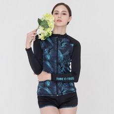 TUBE TREE 女款拉鍊式防曬泳衣