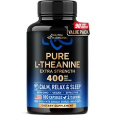 뉴트라하모니 퓨어 엘 테아닌 Pure L-Theanine extra 400mg 180캡슐