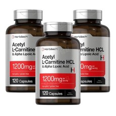 호바흐 아세틸 L 엘 카르니틴 카르티닌 HCL 알파리포산 1200mg 120캡슐 3개