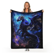 허스키 강아지 담요 강아지 애호가를 위한 허스키 선물 재미있는 강아지 담요 매우 부드럽고 아늑하며 플러시 따뜻한 플란넬 침구 담요 소파 여행용 선물 127 x 101.6c, 매직 드래곤