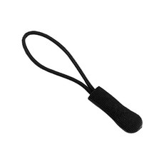 ARZ 彩色拉鍊繩 拉鍊頭拉繩 D276 背包 行李箱 書包 萬用拉鍊替換頭, 黑色, 1個