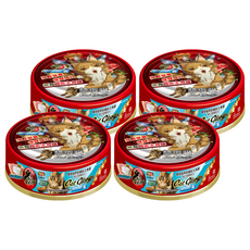 Cat Glory 驕傲貓 無穀機能主食罐 消化營養配方 白鮪魚+雞肉 添加維他命E 牛磺酸 葉黃素 全齡貓適用, 85g, 4罐