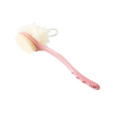 투인원 바디 브러쉬 때밀이솔 양면 샤워타올 목욕솔, 핑크, 1개, 1개입