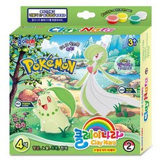 [종이나라] 포켓몬스터 클레이나라 2번세트 4색상, 1개