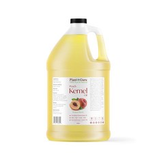 Plant Guru Peach Kernel 오일 갤런 벌크 - 100% 순수 및 천연 캐리어 정제 요리 피부 머리카락 바디 얼굴 보습 139356