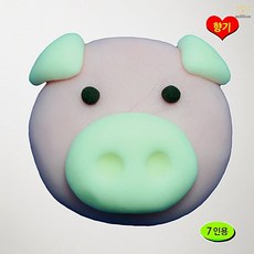 버블솝플레이 비누찰흙 십이지신 돼지 비누만들기 7인용 향기 클레이 공예 돼지캐릭터