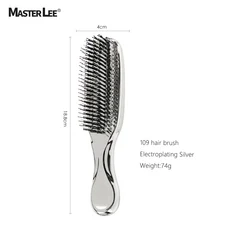 1PC 헤어 스타일링 제우스 브러쉬 정전기 방지 마사지 부드러운 나일론 브리슬 건식 및 사용 액세서리, 1개