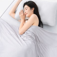리빙비티 썸머쿨 여름 냉감 이불, 실버그레이