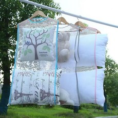 리브온걸이식 다층 베개이불 건조망 대형 메쉬 통풍 빨래건조, 화이트