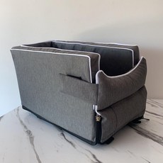 강아지 콘솔박스 이동가방 방수 차멀미 반려견 콘솔 대형, 1개, R18 연회색