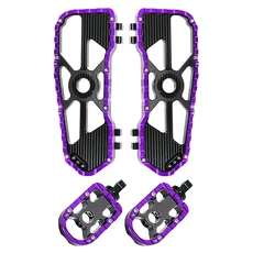 Harley Touring Street Glide Road FLH/T FLHX FLTRX 용 오토바이 운전자 승객 바닥판, 07 1Sets Black Purple