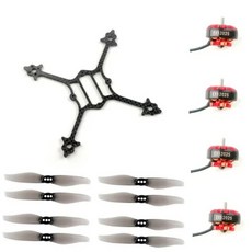 HappyModel Crux3 3인치 이쑤시개 프레임 키트 4PCS EX1202.5 KV6400 / 8000KV / 11500KV 모터 4쌍 Gemfan, 02 6400KV