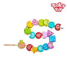 애벌레 실꿰기 어린이 패턴블록 숫자놀이 선물 실꿰기교구 수업