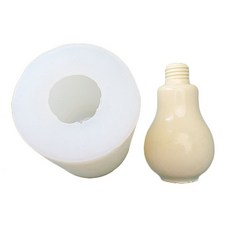 전구 캔들 곰팡이가 아닌 DIY 촛불 석고를위한 안전한 식기 세척기 쉬운 식기 세척기 퐁당 장식 방 장식, L, 1개