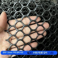 다용도 PE 플라스틱망 걸름망 낙엽 뜰채망 방지망, 블랙-1.2cm 구멍, 0.5 수는, 1개
