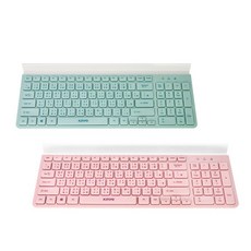 藍芽無線雙模鍵盤-綠/粉-平板手機電腦筆電皆可用, 粉, GKB362, 一般