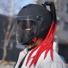 용품 헬멧 삼에스 장식 드레드락 악세사리 오토바이 86883ea 1(EA), B37-001블루스카이