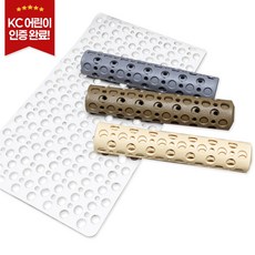 헤이즈리빙 안전인증 욕실 미끄럼방지매트 아기 욕조매트 화장실 미끄럼방지패드, 브라운, 1개