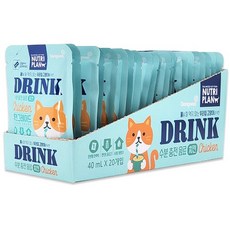 동원 뉴트리플랜 드링크 닭고기 40ml x 20개 수분충전 고양이음료