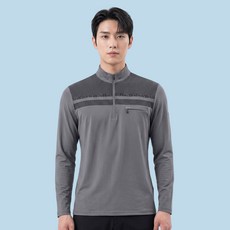 [이지바이] 남성 긴팔 집업 티셔츠_신축성 좋은 굿텐션 스판 빅사이즈 등산 아웃도어 작업복 긴팔 집업티