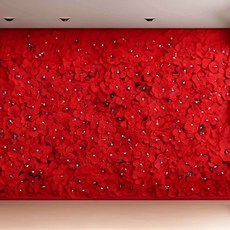 플라워월 FL19 60x40cm 레드 포토월 포토존 가드닝 장식 행사용