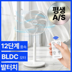 테르톤 프리미엄 BLDC 써큘레이터형 리모컨 발터치 저소음 선풍기, 화이트
