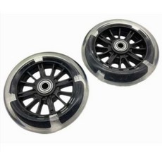 삶은여행 마이크로 킥보드 맥시 바퀴 퀵보드 120mm 30mm 2p 발광 led 불바퀴 교체, LED있음, 2개