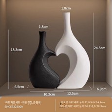 미니 지구본 인테리어 빛나는 회전하는 작은 책상 소품 오브제 서재 블랙골드 인테리어지도, 하트 꽃병 세트 작은 검은 대형 흰색