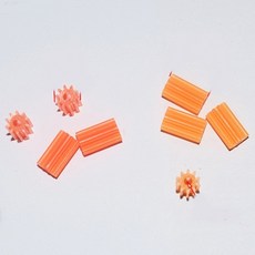 긴 소프트 모터기어 톱니기어부품 (6*10mm) 10pcs 10T톱니기어 플라스틱기어 톱니바퀴 cc-tg164, 1개