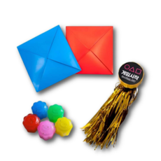 상상봉봉 전통놀이 딱지 제기 공기 3종세트, 1개