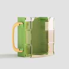 貝貝妮 防擠壓杯架 飲料杯架 牛奶杯架 輔助杯架 果汁杯托 鋁箔包杯架 水杯架 兒童杯托 鋁箔包飲料盒 杯架 飲料架, 1個, 綠色, N00293綠色