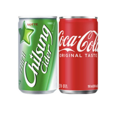 코카콜라(10) 칠성사이다(10), 20개, 190ml