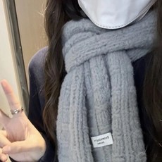 [940명이 수집] 코바늘 DIY 와플 스카프 따뜻한 민트 우유 무스 구름 면 특색 DIY 스카프 재료 패키지, V54[회색] DIY 재료 패키지 + 무료 튜토리얼, 100개 세트 도구 없음, 1개