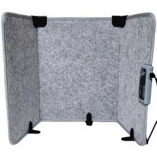 GOSS 辦公室單人用可折疊隔板式暖腳發熱墊, GSH-PH1562G, 灰色