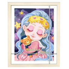Betionol 30.5x40.6cm(12x16인치) 크기의 그림 프레임 프레임 30x40cm/12x16인치 다이아몬드 아트 또는 기둥 또는 사진 생일 휴일 아트 선물용 다, 클래식 타입 베이지