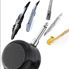 미니 기타 앰프 스피커 베이스 일렉트릭 어쿠스틱 충전식, 1개, C. 검정색Bluooth M400 이중 목적 라우드스피, 기본