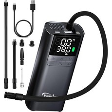 Kaedear(카에디아) 오토바이 공기 주입기 전동 에어 펌프 전동 공기 주입기 충전식 USB 전원 스마트 에어펌프 2000mAh × 2 총 4000mAh / 14.8Wha 150