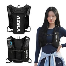 위드핏 초경량 트레일 러닝조끼 등산 마라톤 가방, 블랙&화이트, 1개