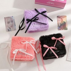 미니 털 포카 3공 바인더 인생네컷 앨범 포토카드, 핑크