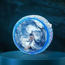 臺灣-出貨 【新款熱銷】新款哪吒敖丙悠悠球兒童入門初學者溜溜球自動迴旋女孩小學生 GDW5, 敖丙2-藍色1個, 1個