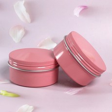 몰드몰 알루미늄 뉴타입 핑크라인 틴 케이스 80ml _ 트래블캔들용기 틴케이스 용기, 1개