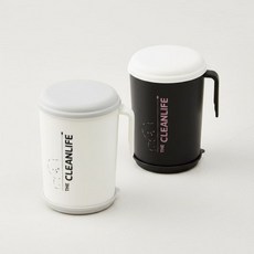 핸디컵 음식물쓰레기통 1.2L 7561 냄새차단 음쓰 수거통 주방 휴지통, 화이트