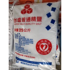 台塩 普通常鹽 淨重25公斤, 25kg, 1個